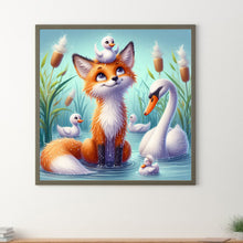Load image into Gallery viewer, Diamond Painting - Full Round - Fox and Duck (40*40CM)