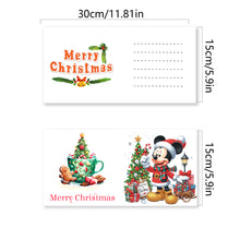 Load image into Gallery viewer, 6Pcs Christmas Mickey Minnie DIY Diamond Painting Card Diamond Drawing Card