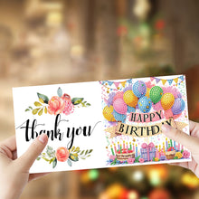 Load image into Gallery viewer, 6Pcs Christmas Happy Birthday DIY Diamond Painting Card Diamond Drawing Card