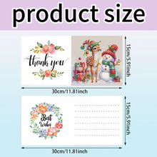 Load image into Gallery viewer, 10Pcs Merry Christmas Snowman Diamond Painting Handmade Card for Adults Kids
