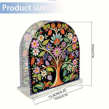 Load image into Gallery viewer, Acrylic Tree Of Life Diamond Painting Paper Towel Holder for Art Crafts