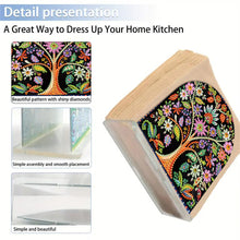 Load image into Gallery viewer, Acrylic Tree Of Life Diamond Painting Paper Towel Holder for Art Crafts