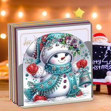 Load image into Gallery viewer, Acrylic Winter Snowman Diamond Painting Paper Towel Holder for Art Crafts