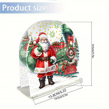 Load image into Gallery viewer, Acrylic Santa Claus Diamond Painting Paper Towel Holder for Art Crafts