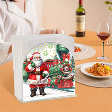 Load image into Gallery viewer, Acrylic Santa Claus Diamond Painting Paper Towel Holder for Art Crafts