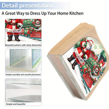 Load image into Gallery viewer, Acrylic Santa Claus Diamond Painting Paper Towel Holder for Art Crafts