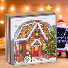 Load image into Gallery viewer, Acrylic Christmas House Diamond Painting Paper Towel Holder for Art Crafts