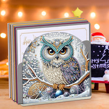 Load image into Gallery viewer, Acrylic Owl Diamond Painting Paper Towel Holder for Adults Kids Art Crafts