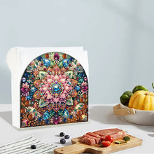 Load image into Gallery viewer, Acrylic Mandala Diamond Painting Paper Towel Holder for Home Art Crafts