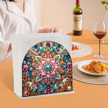 Load image into Gallery viewer, Acrylic Mandala Diamond Painting Paper Towel Holder for Home Art Crafts
