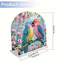 Load image into Gallery viewer, Acrylic Parrot Diamond Painting Paper Towel Holder for Home Art Crafts