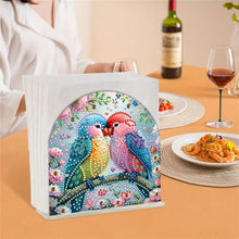 Load image into Gallery viewer, Acrylic Parrot Diamond Painting Paper Towel Holder for Home Art Crafts