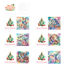 Load image into Gallery viewer, 6Pcs Animals Diamond Drawing Card Diamond Painting Greeting Card for Adults Kids