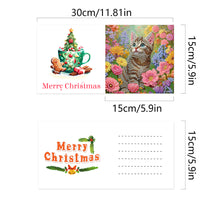 Load image into Gallery viewer, 6Pcs Animals Diamond Drawing Card Diamond Painting Greeting Card for Adults Kids
