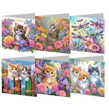 Load image into Gallery viewer, 6Pcs Animals Diamond Drawing Card Diamond Painting Greeting Card for Adults Kids