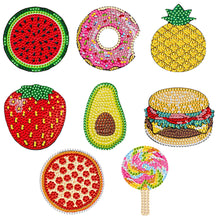 Load image into Gallery viewer, 8Pcs Acrylic Cute Owl Diamond Painting Refrigerator Magnet for Car Mailbox Decor