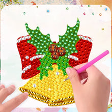 Load image into Gallery viewer, 8Pcs Acrylic Xmas Tree Snowman Diamond Art Magnets Decals for Fridge Whiteboards