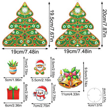 Load image into Gallery viewer, Christmas Diamond Painting Wind Chimes DIY Wind Chime Kit Diamond Art Wind Chime