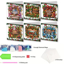Load image into Gallery viewer, 6Pcs Butterfly DIY Diamond Painting Card Diamond Daily Wish Card for Adults Kids