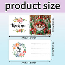 Load image into Gallery viewer, 8Pcs Christmas DIY Diamond Painting Card Diamond Daily Wish Card for Adults Kids