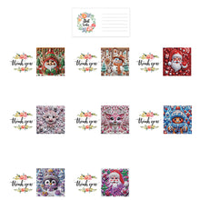Load image into Gallery viewer, 8Pcs Christmas DIY Diamond Painting Card Diamond Daily Wish Card for Adults Kids