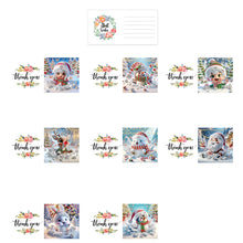 Load image into Gallery viewer, 8Pcs Christmas DIY Diamond Painting Card Diamond Daily Wish Card for Adults Kids