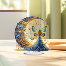 Load image into Gallery viewer, Acrylic Special Shape Moonlight Goddess Table Top Diamond Painting Ornament Kits