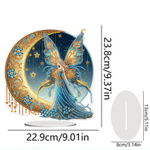 Load image into Gallery viewer, Acrylic Special Shape Moonlight Goddess Table Top Diamond Painting Ornament Kits