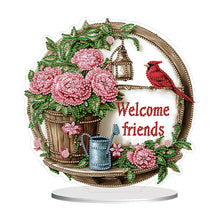 Load image into Gallery viewer, Acrylic Special Shape Moonlight Goddess Table Top Diamond Painting Ornament Kits