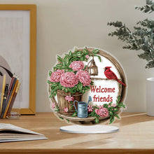 Load image into Gallery viewer, Acrylic Special Shape Moonlight Goddess Table Top Diamond Painting Ornament Kits