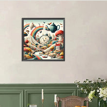 Load image into Gallery viewer, Diamond Painting - Full Round - Flying bird clock teapot (40*40CM)