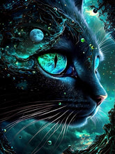 Load image into Gallery viewer, Diamond Painting - Full Round - Black cat (40*60CM)