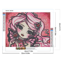 Load image into Gallery viewer, Diamond Painting - Full Round - Pink-haired girl (50*40CM)