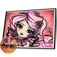 Load image into Gallery viewer, Diamond Painting - Full Round - Pink-haired girl (50*40CM)