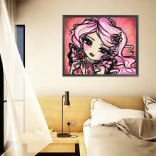 Load image into Gallery viewer, Diamond Painting - Full Round - Pink-haired girl (50*40CM)