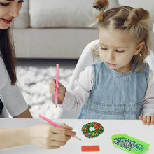 Load image into Gallery viewer, 6 Pairs Double Sided Christmas Wreath Diamond Painting Earrings Jewelry