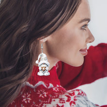 Load image into Gallery viewer, 6 Pairs Double Sided Christmas Gnome Diamond Painting Earrings for Women Girls