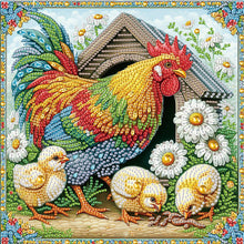 Load image into Gallery viewer, 4Pcs Partial Special Diamond Painting Set - Chicken (30*30CM)