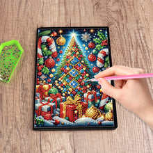 Load image into Gallery viewer, Christmas 5D Diamond Painting Notebook Diamond Art Diary Book for Adults Kids