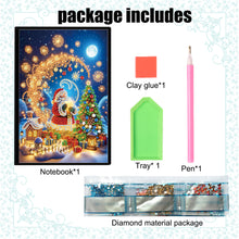 Load image into Gallery viewer, Christmas 5D Diamond Painting Notebook Diamond Art Diary Book for Adults Kids