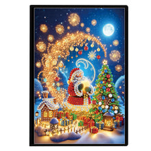 Load image into Gallery viewer, Christmas 5D Diamond Painting Notebook Diamond Art Diary Book for Adults Kids