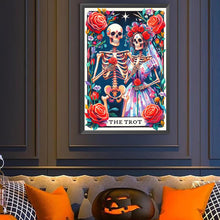 Load image into Gallery viewer, Diamond Painting - Full Round - Skull Tarot (40*60CM)