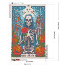 Load image into Gallery viewer, Diamond Painting - Full Round - Skull Pumpkin Tarot (40*60CM)