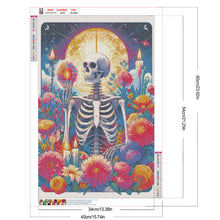 Load image into Gallery viewer, Diamond Painting - Full Round - Skull and Flower Tarot (40*60CM)