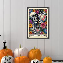 Load image into Gallery viewer, Diamond Painting - Full Round - Skull Drinking Tea Tarot (40*60CM)