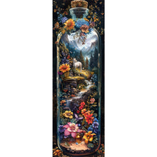 Load image into Gallery viewer, AB Diamond Painting - Full Round - Natural landscape glass bottle (30*90CM)