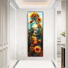 Load image into Gallery viewer, AB Diamond Painting - Full Round - Farm sunflower glass bottle (30*90CM)
