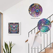 Load image into Gallery viewer, Diamond Painting - Partial Special Shaped - Black background butterfly (30*30CM)