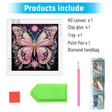 Load image into Gallery viewer, Diamond Painting - Partial Special Shaped - Black background butterfly (30*30CM)