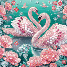 Load image into Gallery viewer, Diamond Painting - Partial Special Shaped - Swan (30*30CM)